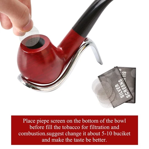Classic Creative Red Sandalwood Pipe Set Accessories Tabacco Smoking Wood Pipe - Picture 10 of 11