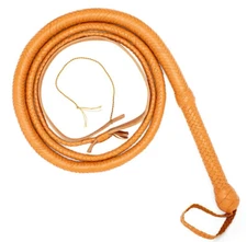 Genuine Cowhide Bull WHIP 04 TO 16 FEET Long 16 Plaits Brown Indiana Jones Whip