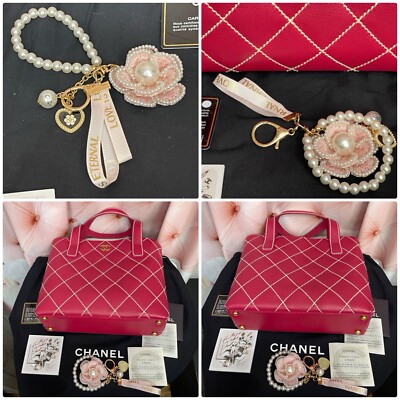 CHANEL CC Wild Stitch Surpique Lambskin Handbag SUPER RARE! Pink