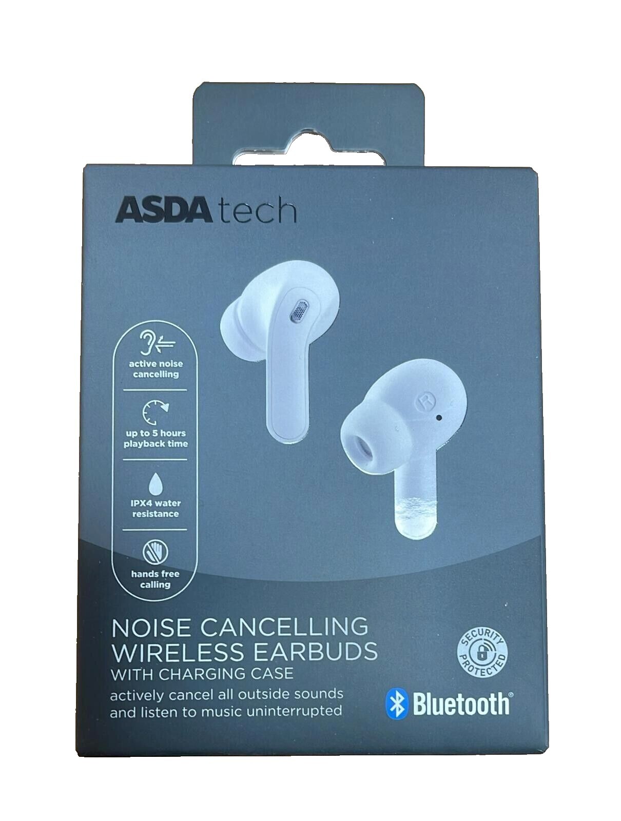 ASDA Tech True Wireless Noise Cancelling Earbuds 18 Hours Total battery