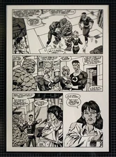 Production Art FANTASTIC FOUR #358, page 4, PAUL RYAN art, 8.5x11