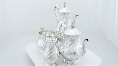 Victorian Silver Tea Set Four Piece London 1863 | eBay
