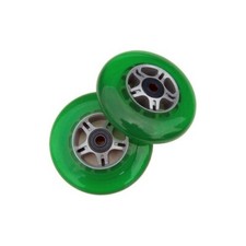 2 GREEN Wheels Abec 7 Bearings for RAZOR SCOOTER 100mm