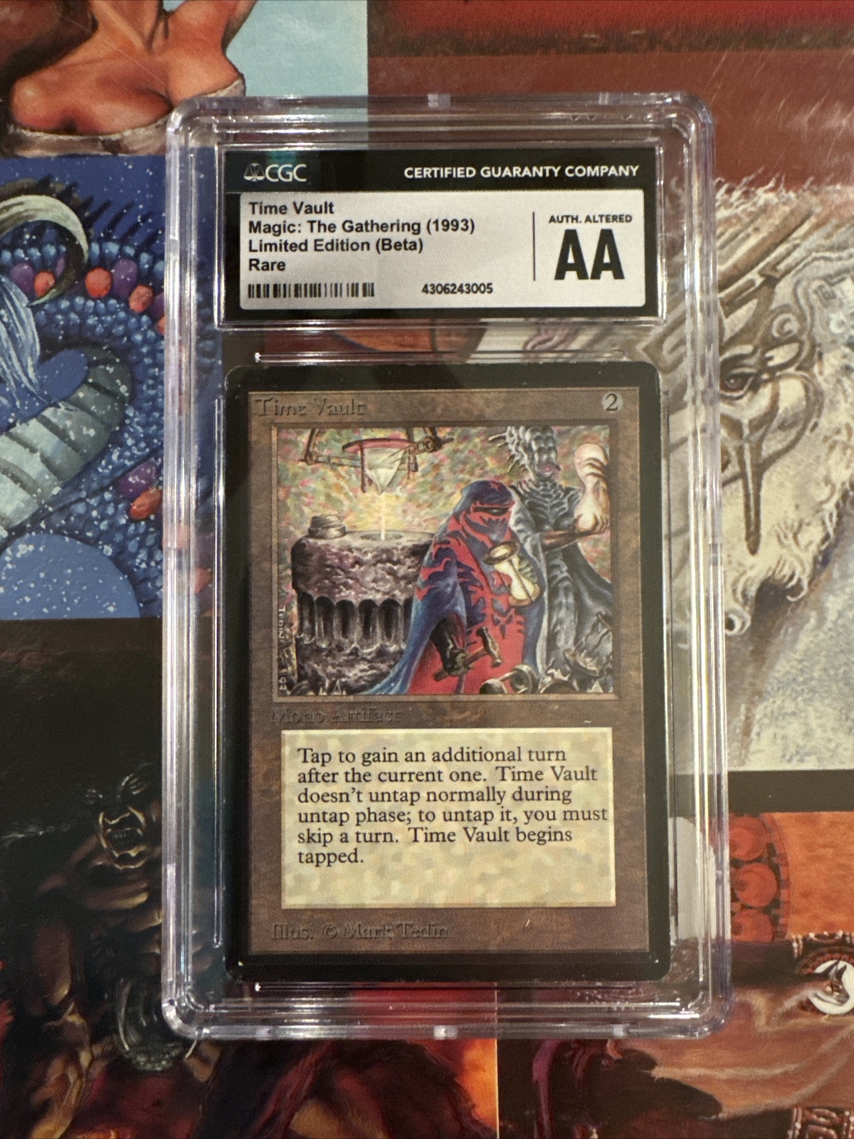 MTG Beta Time Vault CGC AA Graded (4306243005)