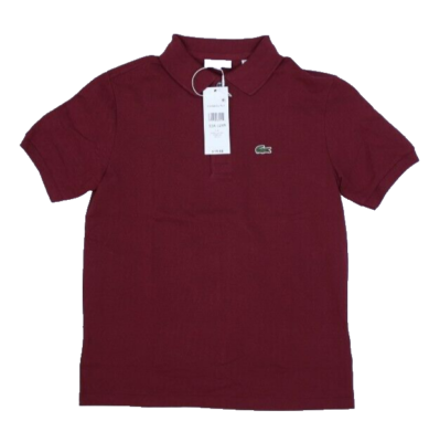 Lacoste Classic Pique Polo Shirt Maroon Short Sleeve Polo