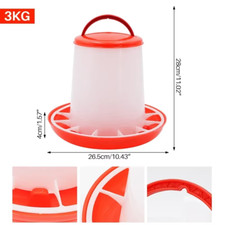 1/3/5/9Kg Automatic Chicken Feeder Bucket Rooster Hen Feeding Device, Farm Anima