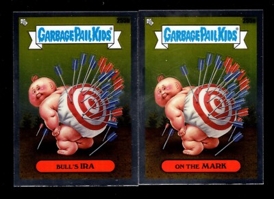 2024 TOPPS CHROME GARBAGE PAIL KIDS 255A 255B BULL'S IRA ON THE MARK