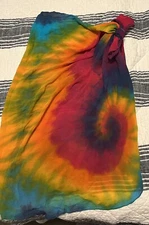 Tie-Dye Rainbow Chiffon Beach Wrap Sarong