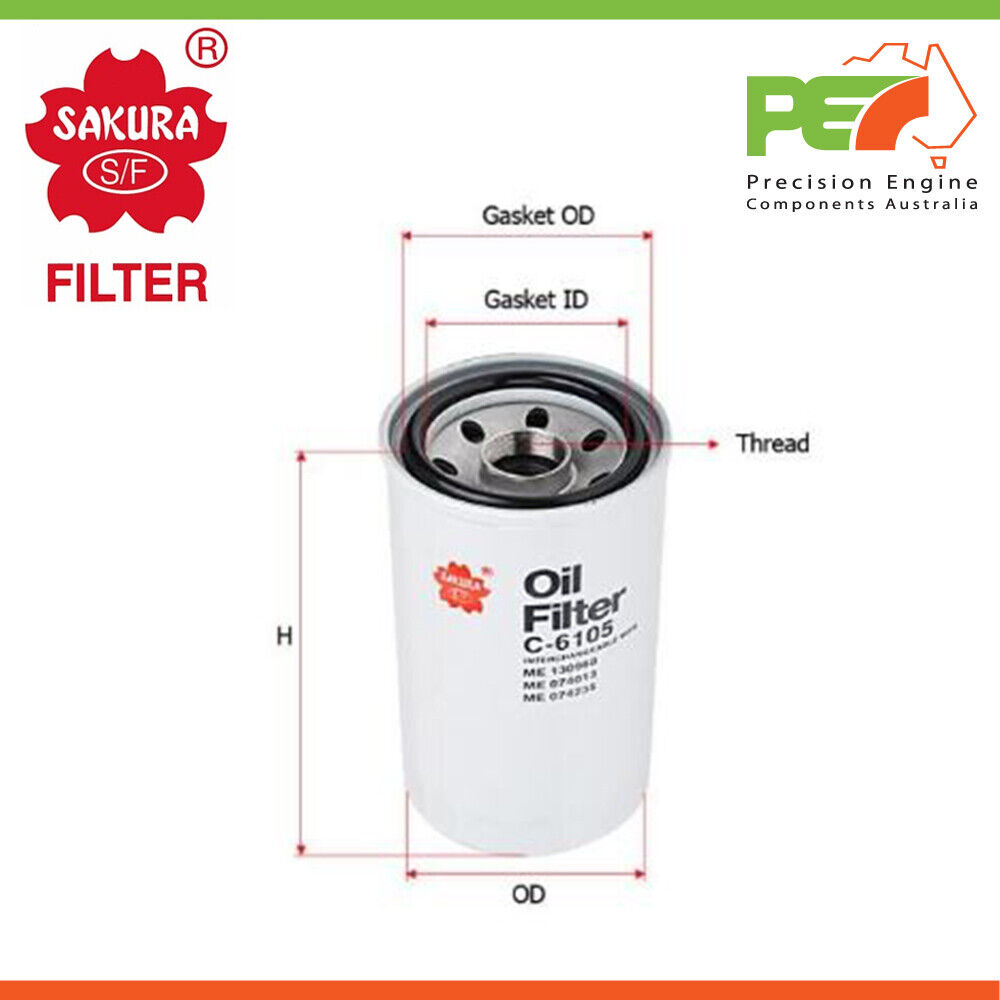 New * SAKURA * Oil Filter For NISSAN UD 6.9L MK 185 1996 New * SAKURA * Oil Filter For NISSAN UD 6.9L MK 185 1996
