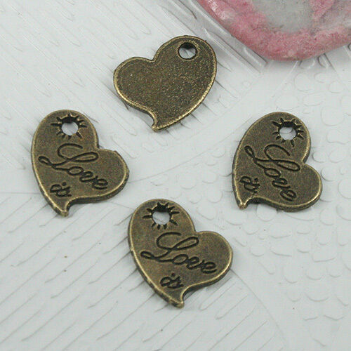 10pcs antiqued bronze color heart shaped radish design charms H0250 