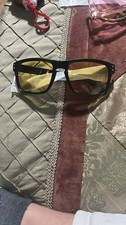 Retro Sunglasses Plastic - Black Rim, Yellow Lens - Stylish, Summer, Bold