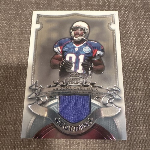 RARE!! 2007 ANQUAN BOLDIN BOWMAN STERLING GAME USED JERSEY CARDINALS
