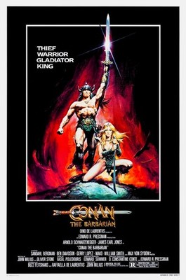 1982 Conan The Barbarian Movie Poster 11X17 Arnold Schwarzenegger James Earl  