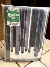 AUNT LYDIA'S SHADOW TREES PUNCH NEEDLE KIT RUG PATTERN 24x36 #304 NEW free ship