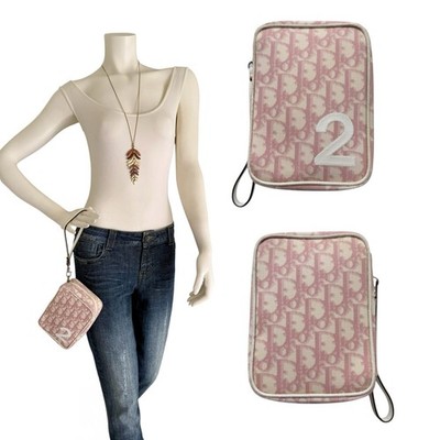 Christian Dior Trotter No.2 Canvas Travel Pouch Cosmetic Case