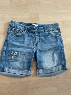 MUSTANG Damen Jeans Shorts Gr. 28 (36) kurze Hose Bermuda Sommer
