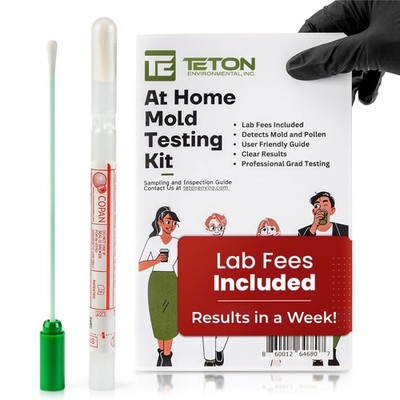 Mold Test Kit   Lab Fees Included, 1 Swab can Detect 20+ Mold Types & Poll