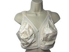 Playtex Bra Womens 48B White Floral Wireless ...