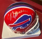 C.J. Spiller Bills Autographed Mini Helmet Authenticated by PSA