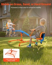 US Kids Seesaw, 300 lbs Load Capacity, Sit and Spin Teeter Totter with Easy-G