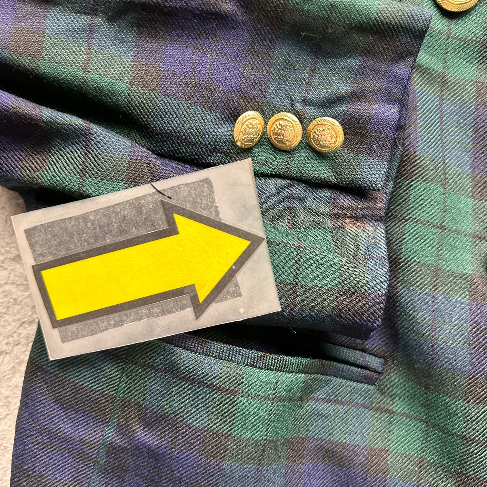 Vintage Pendleton Plaid Wool Double Breasted Blaz… - image 9