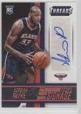 2014-15 Panini Threads Rookie Signage Adreian Payne #23 Auto 0u3