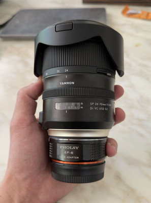 Tamron SP 24-70mm f/2.8 Di VC USD G2 EF Zoom Lens A032 82mm Hood