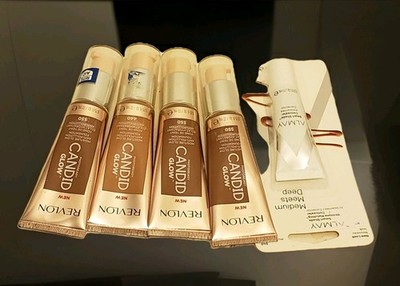 Revlon PhotoReady Candid Glow Foundation #550 #440 & Almay Concealer #040 Lot
