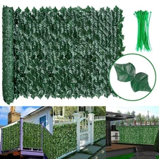 Artificial Privacy Fence Screen 118"x39" Ivy Leaf Hedge Garden Panel Outdoor US