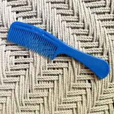 Vintage Goody Full Size Curved Super Comb Blue 8.5"