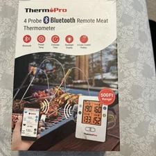 Therm Pro 4 Probe Bluetooth Remote Meat Thermometer (TP-25) 500ft NEW Sealed