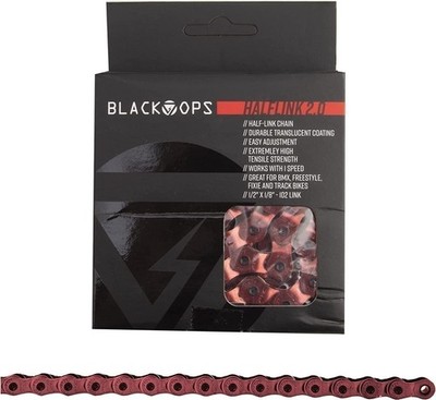 Black Ops Chain BK-OPS 1/2x1/8 Half Link 2.0 1s Translucent-RD 102L