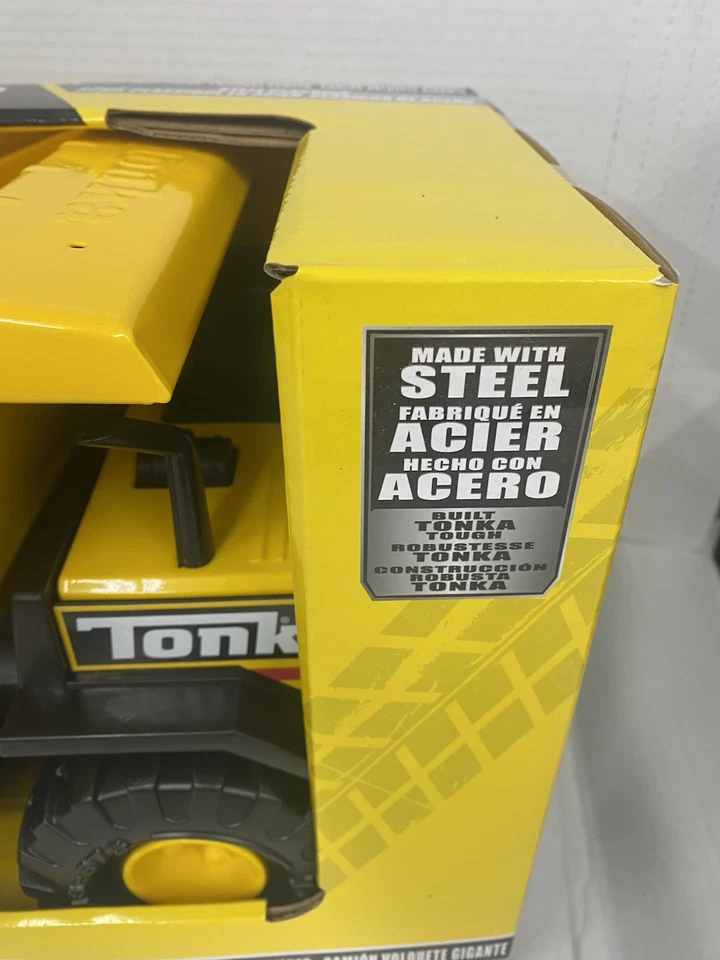 Tonka Steel Classics Mighty Dump Truck LARGE BRAND NEW in BOX yellow tough 952 - Image 2 of 4