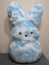 NWT Peeps JUMBO Limited Edition Cloud Blue/White Print 38" Plush Pillow 2023 NEW