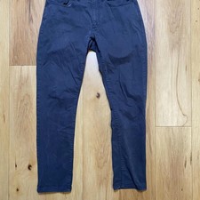 Flint And Tinder Mens Pants 31 X 30 Gray Slim Fit Chino 5 Pocket Huckberry