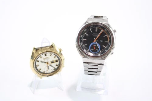 Vintage Seiko 6139 Mechanical Chronograph Watches SPARES/REPAIRS x 2