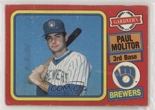 1985 Topps Gardner's Bakery Milwaukee Brewers Paul Molitor #13 HOF 08vo