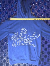 H M Sweatshirt With Hoodie Boys Size 12/14 Blue  White Used In Good Condition