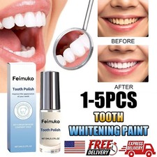 1-5PCS 5ML Tooth Polish, Tooth Paint, Natural Teeth Whitening Paint US NEW HOT  