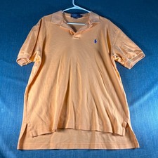 Polo by Ralph Lauren Men  s Polo Shirt Size L Orange Short Sleeve Logo Cotton