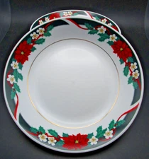 Tienshan Deck The Halls Soup/Pasta Bowls 7 1/2" Christmas (Set Of 4)