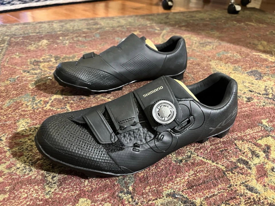 Shimano XC5 (SH-XC502) MTB Boa Mountain Bike Shoes Black, Size 45e WIDE - Image 3 of 4