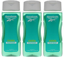 Image of 3 x 400ml Reebok Shower Gel for Women - Cool Your Body