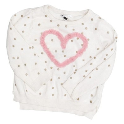 H&M, Strickpullover, Größe: 92, Weiß/Mehrfarbig, Baumwolle, Sonstiges #Xim