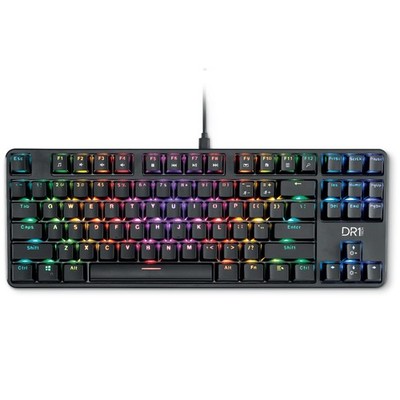 SEHR GUT: DR1TECH Raven TKL Mechanische Gaming Tastatur US QWERTY RGB OVP