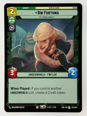 Star Wars Unlimited - Bib Fortuna 134
