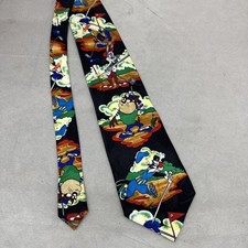 Vintage Looney Tunes Taz And Bugs Bunny Golf Men s Necktie