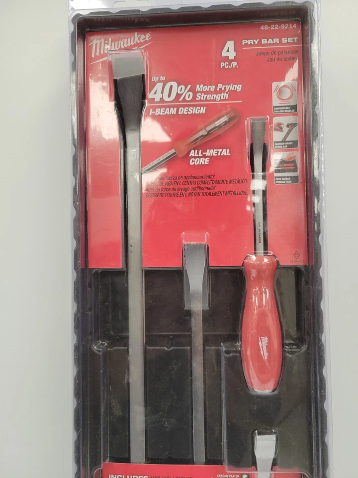 (80971-10) Juego de 4 barras de palanca Milwaukee 48-22-9214 Foto 2 de 4