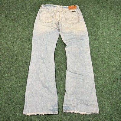 VTG USA Lucky Brand Lil Maggie 29'' Y2K 90s Flared Low Rise Bootcut Denim Light 