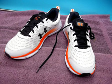 Under Armour Charged Assert 10 \'White Black Orange\' Mens Size 9 EUC Under Armour 302617510113 Charged Assert 10 Mens Size 13  main image 4